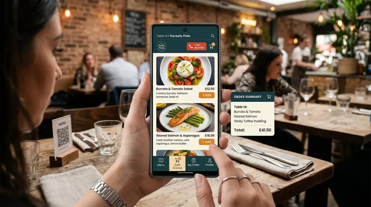 Restoran QR Menü & Masadan Canlı Sipariş Mobil ve Web Platformu